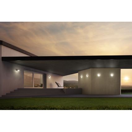 Redo 90021 - LED Екстериорен аплик TOKYO LED/12W/230V 3000K IP54 кафяв