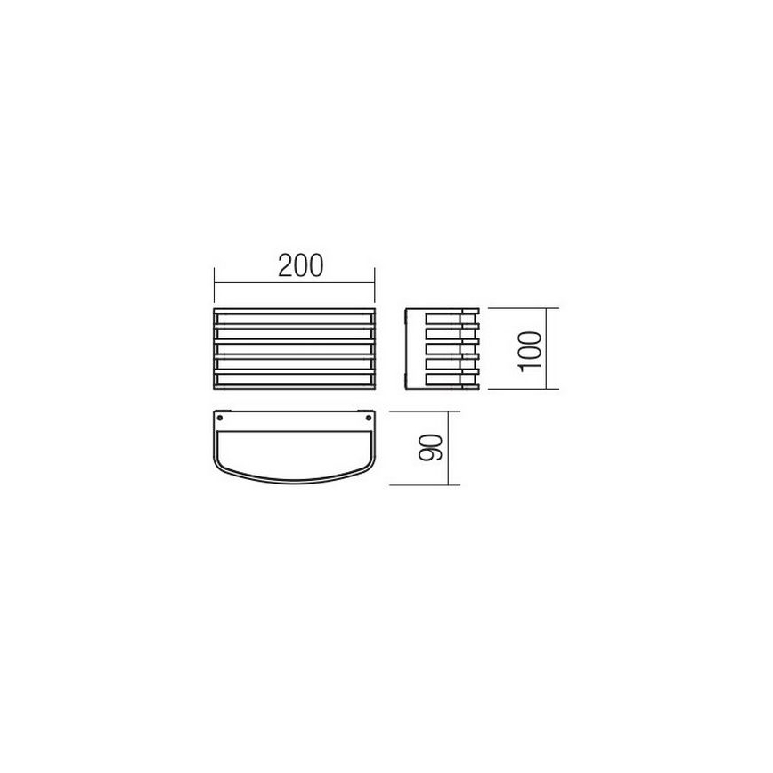 Redo 90038 - Екстериорен LED аплик SEBRA LED/15W/230V IP54