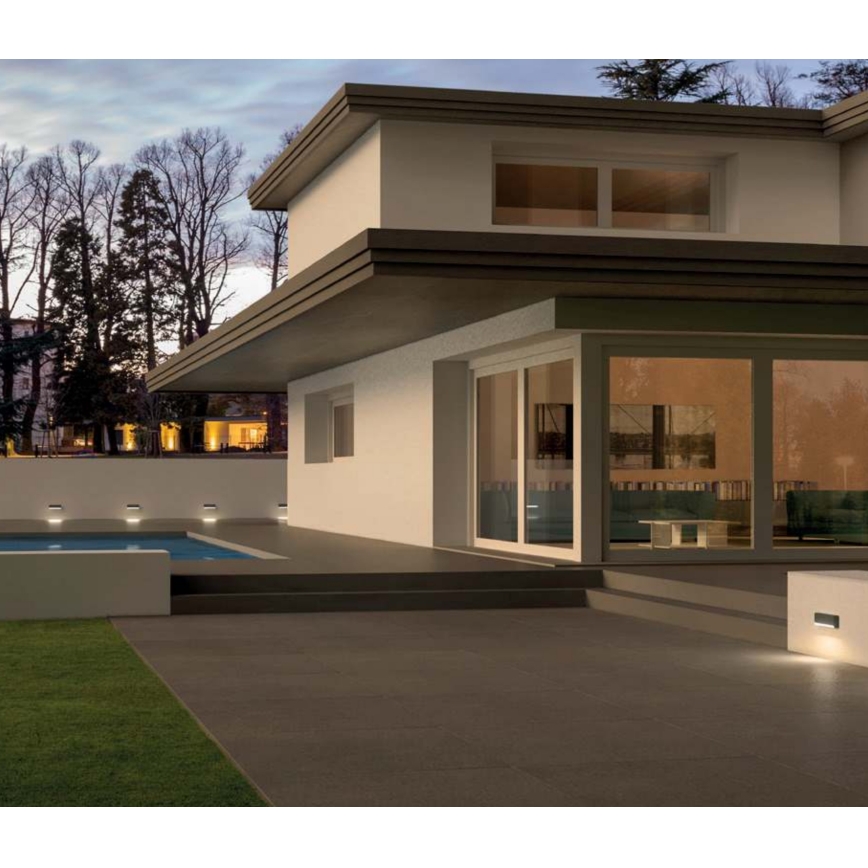 Redo 90070 - LED външно стенно осветително тяло SAPO LED/3W/230V IP65