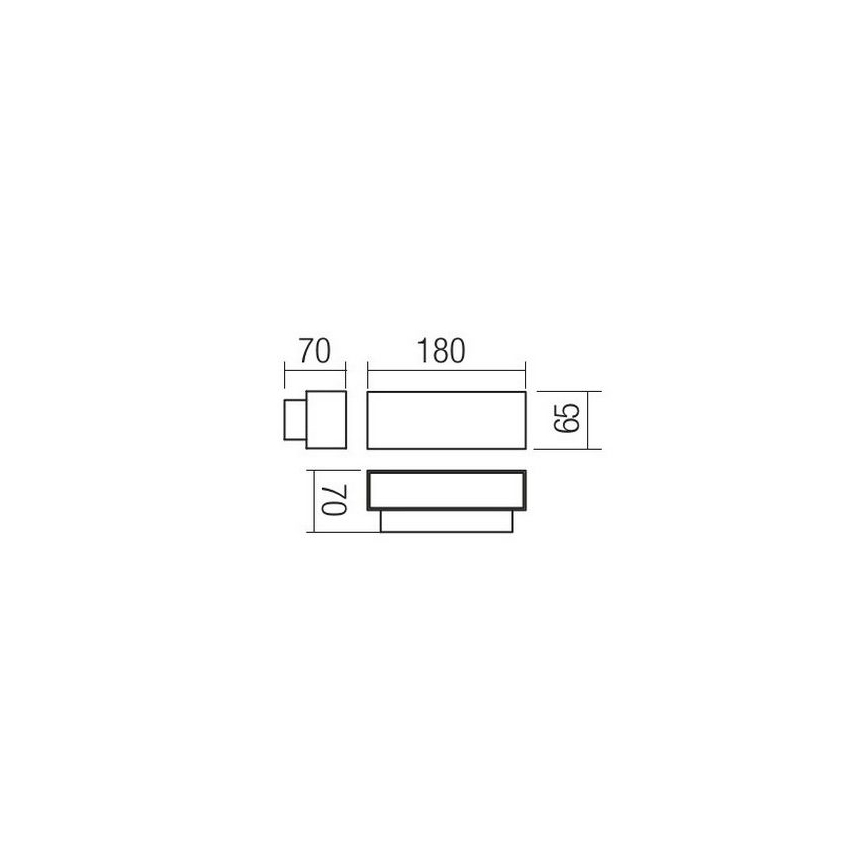 Redo 90095 - LED външно стенно осветително тяло PLANIT LED/10W/230V 3000K IP54 бяло