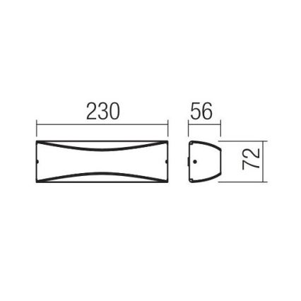 Redo 90126 - LED външно стенно осветително тяло AXEL LED/7W/230V 3000 IP65 антрацит