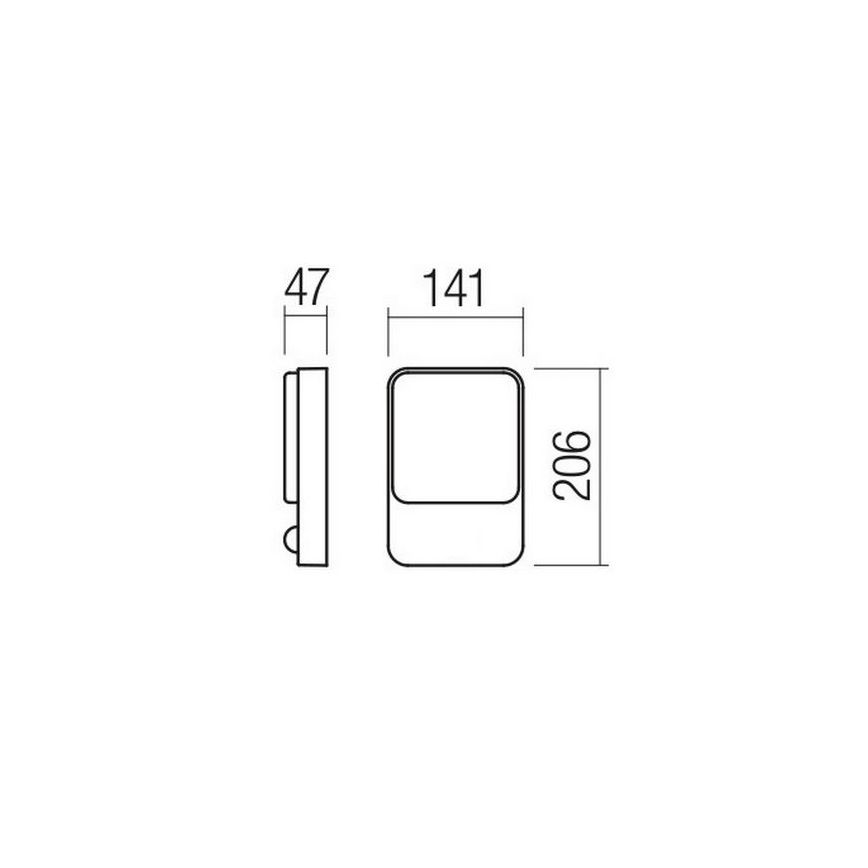 Redo 90127 - LED външно стенно осветително тяло COLIN LED/9W/230V 3000K IP54 бяло