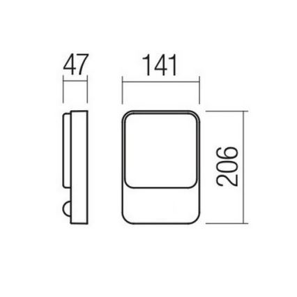 Redo 90128 - LED външно стенно осветително тяло COLIN LED/9W/230V 4000K IP54 бяло