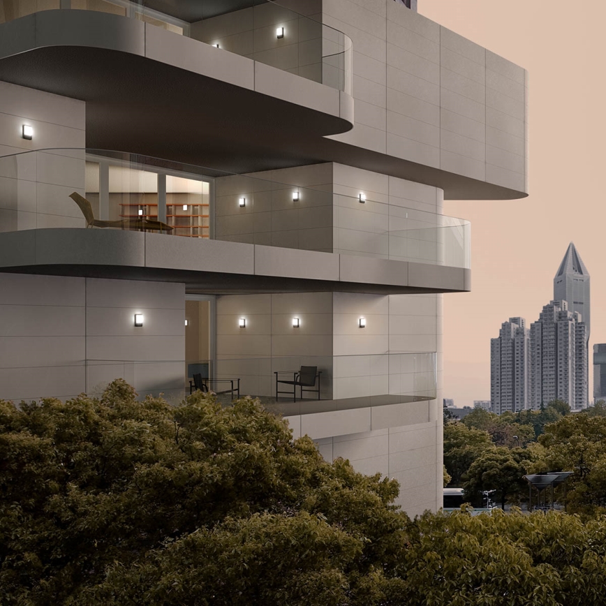 Redo 90130 -LED Външно стенно осветително тяло COLIN LED/9W/230V 4000K IP54 антрацит