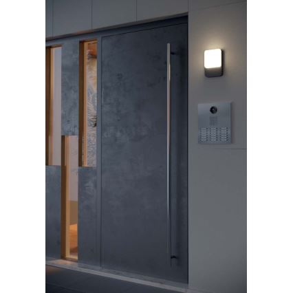 Redo 90133 - LED външно стенно осветително тяло със сензор за движение и сумрак COLIN LED/9W/230V 3000K IP54 антрацит