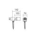 Redo 90183 - Екстериорна лампа PIT 1xGU10/35W/230V IP65
