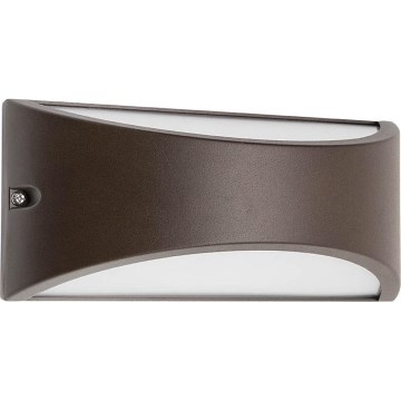 Redo 90192 - LED Екстериорен аплик SCUDO LED/10W/230V 3000K IP54 кафяв