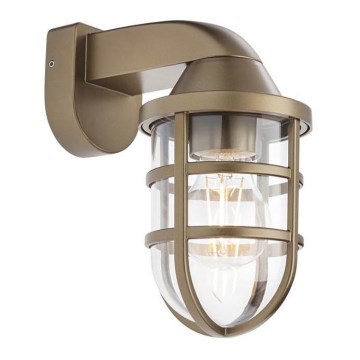Redo 90205 - Екстериорен аплик CAGE 1xE27/28W/230V IP44 месинг