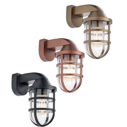 Redo 90207 - Екстериорен аплик CAGE 1xE27/28W/230V IP44 черен