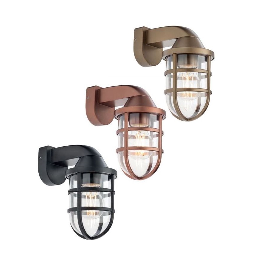 Redo 90207 - Екстериорен аплик CAGE 1xE27/28W/230V IP44 черен