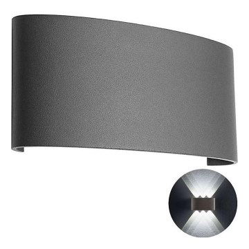 Redo 90226 - LED Екстериорен аплик FABO LED/6W/230V 3000K IP54 сив