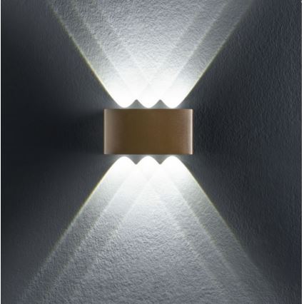 Redo 90226 - LED Екстериорен аплик FABO LED/6W/230V 3000K IP54 сив