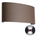 Redo 90227 - LED Екстериорен аплик FABO LED/6W/230V 3000K IP54 кафяв