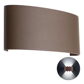 Redo 90227 - LED Екстериорен аплик FABO LED/6W/230V 3000K IP54 кафяв