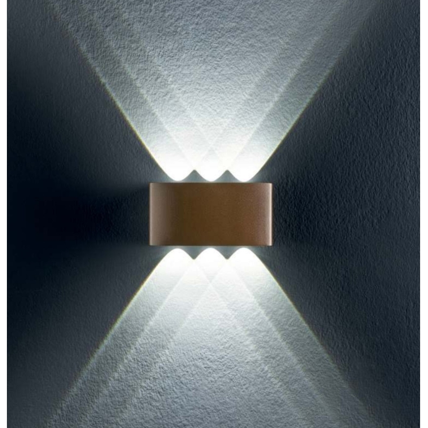 Redo 90227 - LED Екстериорен аплик FABO LED/6W/230V 3000K IP54 кафяв