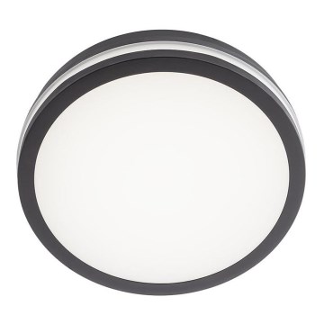 Redo 90286 - Екстериорна LED лампа за таван ISOLA LED/24W/230V Ø 26 см 3000/4000/6500K IP54 антрацит