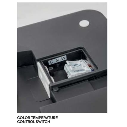 Redo 90288 - Екстериорна LED лампа за таван ISOLA LED/24W/230V 26x26 см 3000/4000/6500K IP54 антрацит