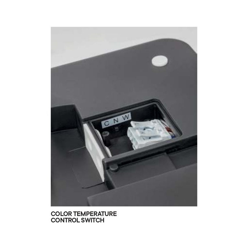 Redo 90288 - Екстериорна LED лампа за таван ISOLA LED/24W/230V 26x26 см 3000/4000/6500K IP54 антрацит