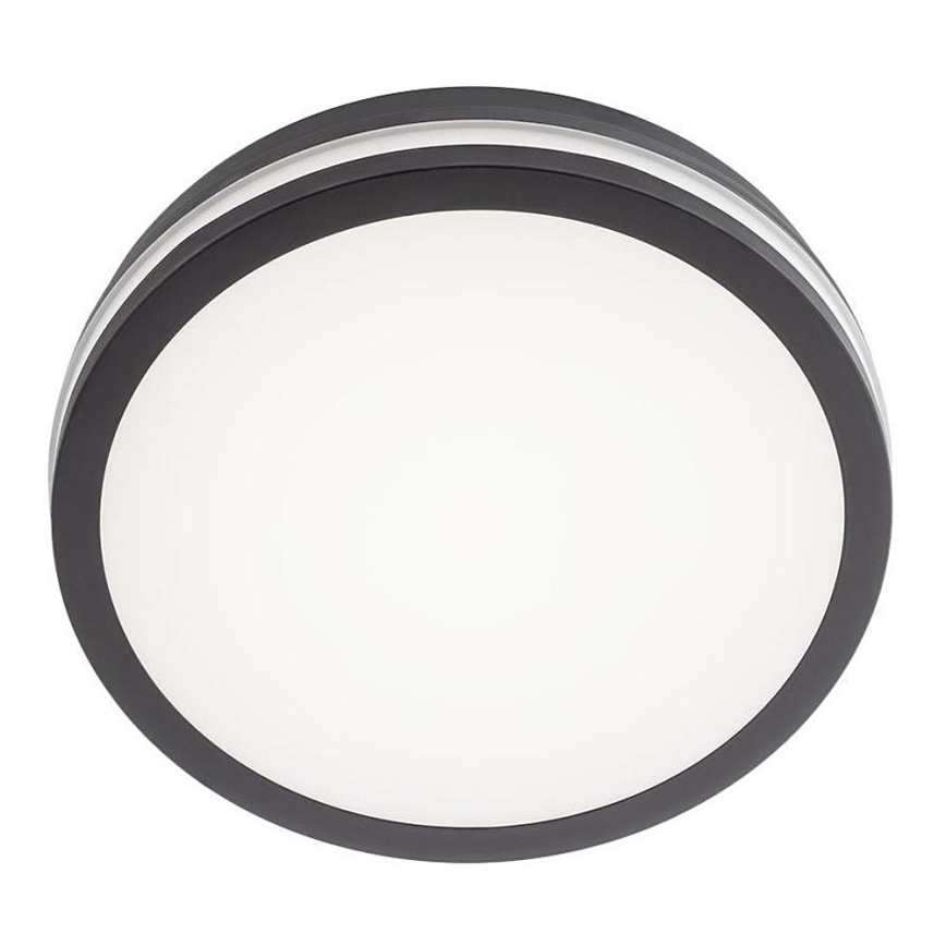 Redo 90290 - Екстериорна LED лампа за таван със сензор ISOLA LED/24W/230V Ø 26 см 3000/4000/6500K IP54 антрацит