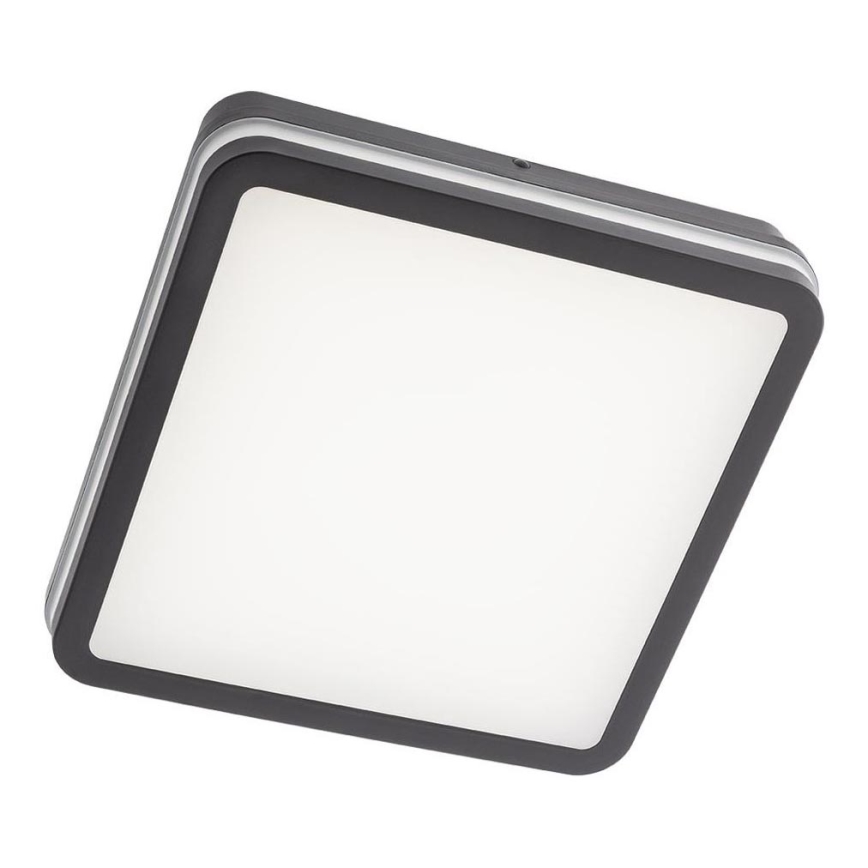 Redo 90292 - Екстериорна LED лампа за таван със сензор ISOLA LED/24W/230V 26x26 см 3000/4000/6500K IP54 антрацит