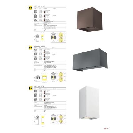 Redo 90302 - LED Външно стенно осветително тяло VARY 4xLED/5W/230V 3000K IP54 антрацит