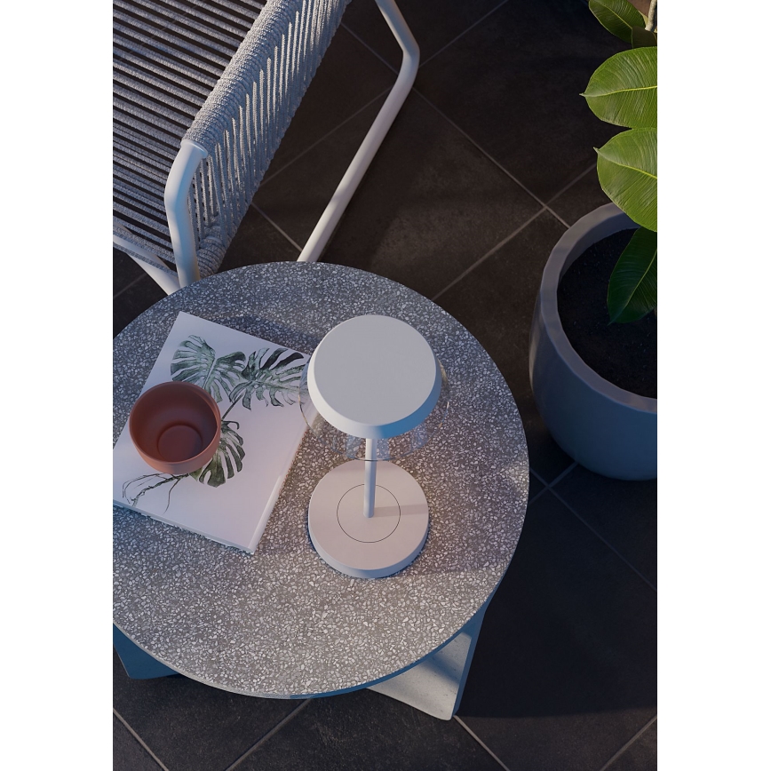 Redo 90306 - LED регулируема настолна лампа с докосване ILUNA LED/2,5W/5V 2700-3000K 3000 mAh IP65 бяла