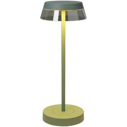 Redo 90309 - LED регулируема настолна лампа с докосване ILUNA LED/2,5W/5V 2700-3000K 3000 mAh IP65 зелена