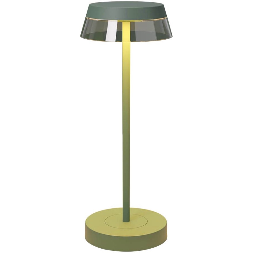 Redo 90309 - LED регулируема настолна лампа с докосване ILUNA LED/2,5W/5V 2700-3000K 3000 mAh IP65 зелена