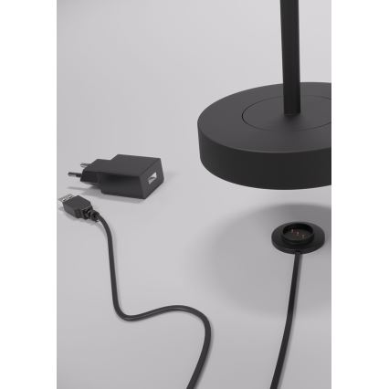 Redo 90312 - LED регулируема настолна лампа с докосване ILUNA LED/2,5W/5V 2700-3000K 3000 mAh IP65 черна