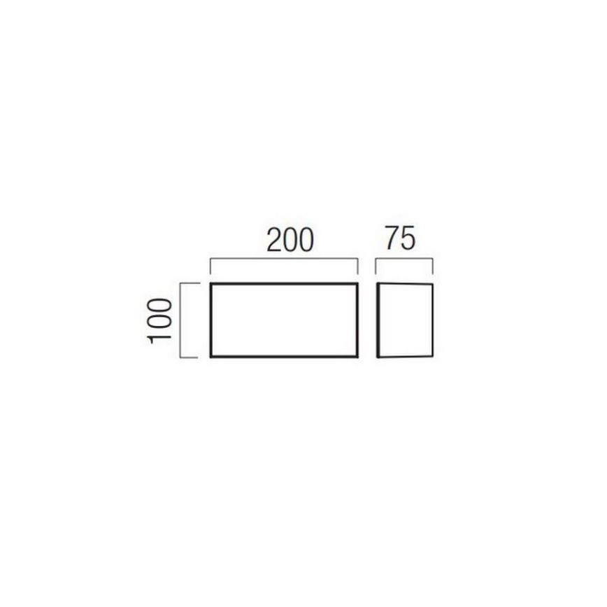 Redo 90324 - LED Екстериорен аплик KODIAK LED/8W/230V IP65 бял
