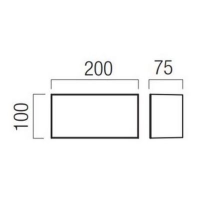 Redo 90325 - LED външно стенно осветително тяло KODIAK LED/8W/230V 4000K 20 cm IP65 бяло