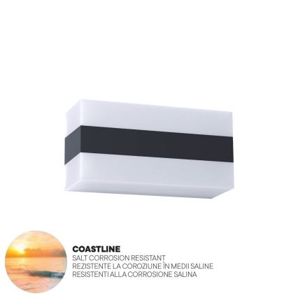 Redo 90326 - LED Екстериорен аплик KODIAK LED/8W/230V IP65 бял/черен