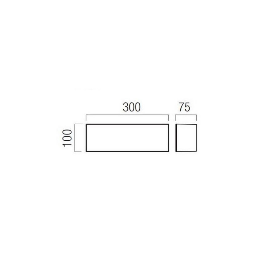 Redo 90329 - LED външно стенно осветително тяло KODIAK LED/12W/230V 4000K 30 cm IP65 бяло
