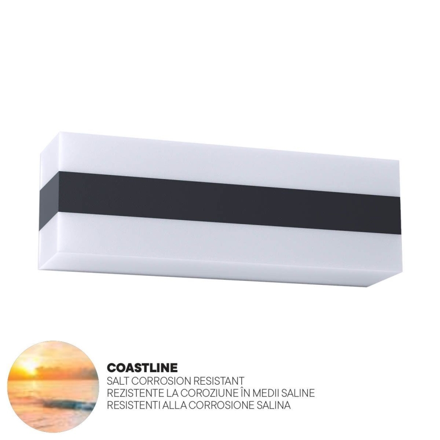 Redo 90330 - LED Екстериорен аплик KODIAK LED/12W/230V IP65 бял/черен