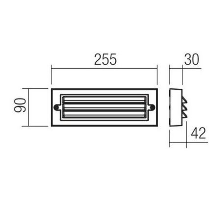 Redo 90330 - LED Екстериорен аплик KRUP LED/6W/230V IP65 антрацит