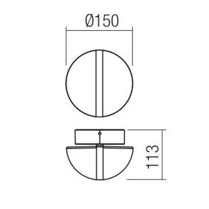Redo 90364 - LED Екстериорен аплик SIERRA LED/10,8W/230V IP54