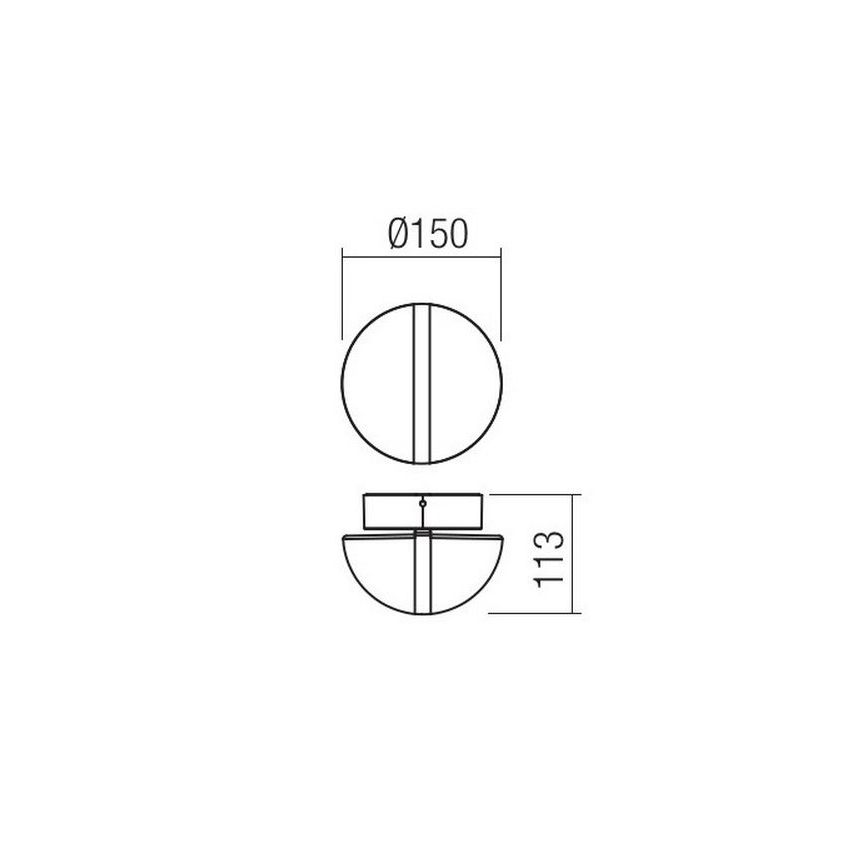Redo 90364 - LED Екстериорен аплик SIERRA LED/10,8W/230V IP54