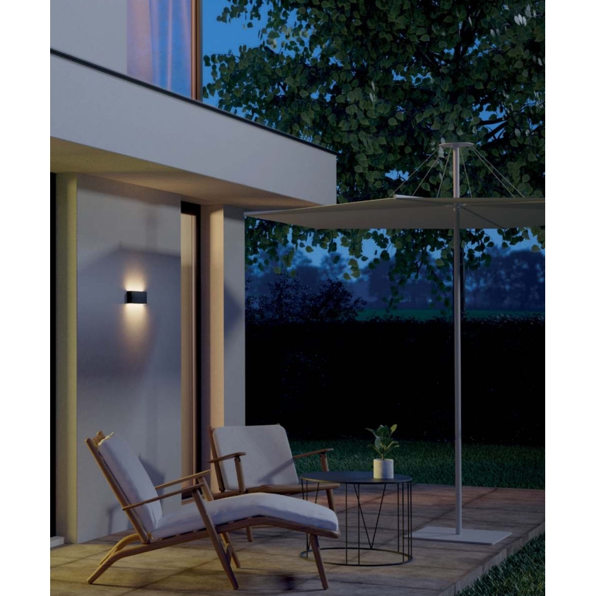 Redo 90376 - LED Екстериорен аплик KAMAL LED/4,4W/230V 3000K IP54 сив