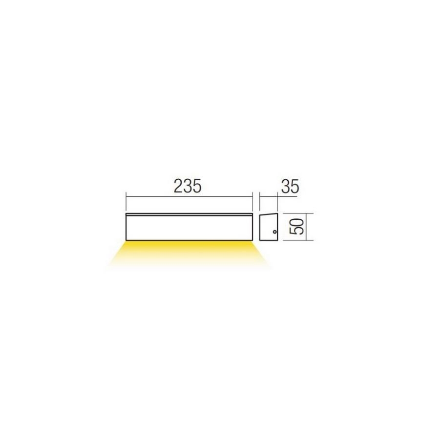 Redo 90393 - LED Екстериорен аплик OMNIA LED/12W/230V 3000K IP54 бял