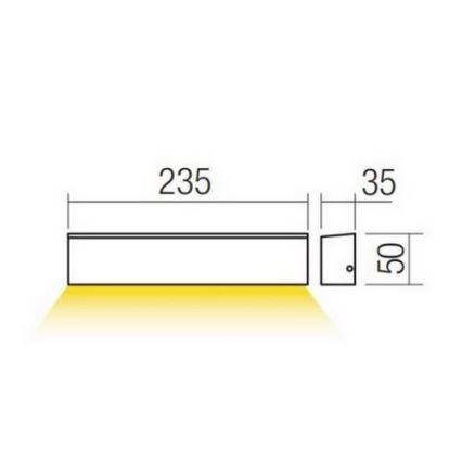 Redo 90394 - LED Екстериорен аплик OMNIA LED/12W/230V 3000K IP54 сив