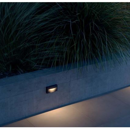Redo 90426 - LED Екстериорен аплик POLIFEMO LED/8W/230V IP65 антрацит