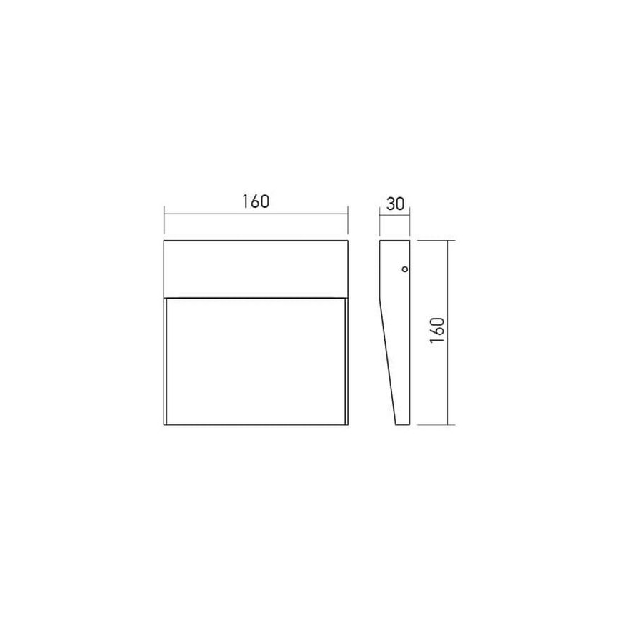Redo 90478 - LED Екстериорен аплик LANDER LED/6W/230V IP54 бял