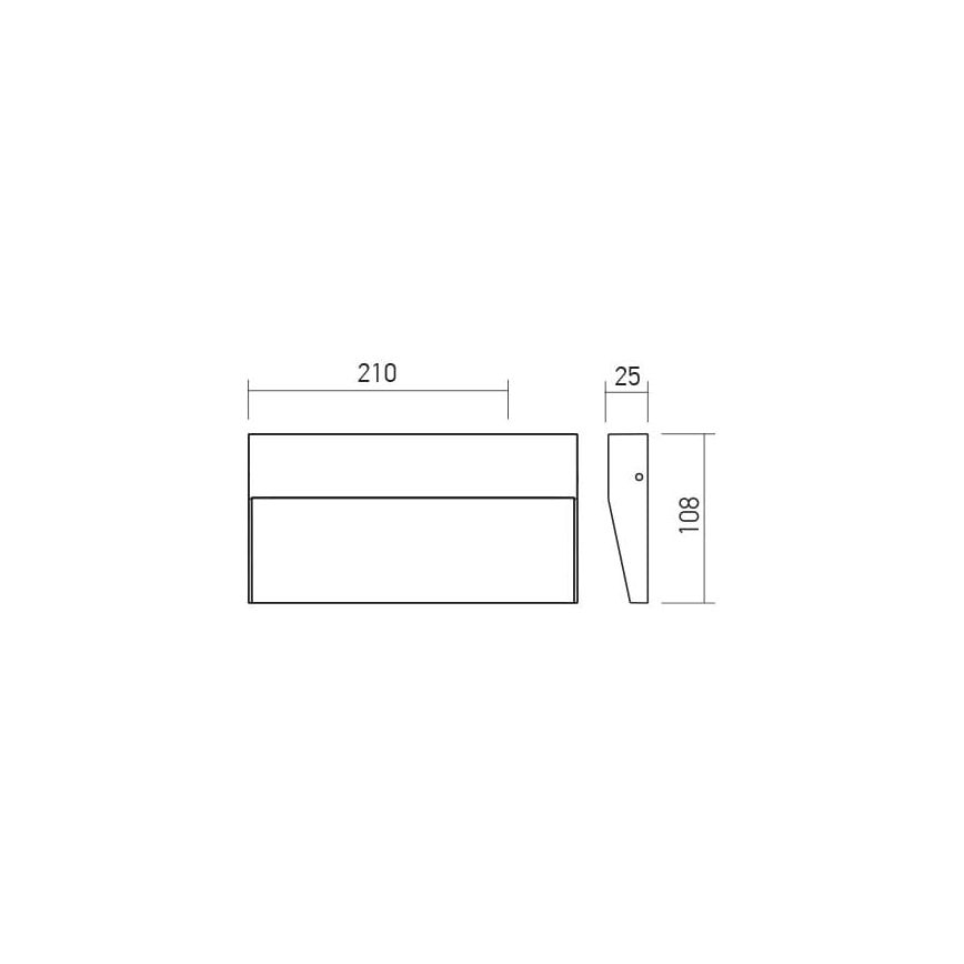 Redo 90481 - LED Екстериорен аплик LANDER LED/6W/230V IP54 антрацит