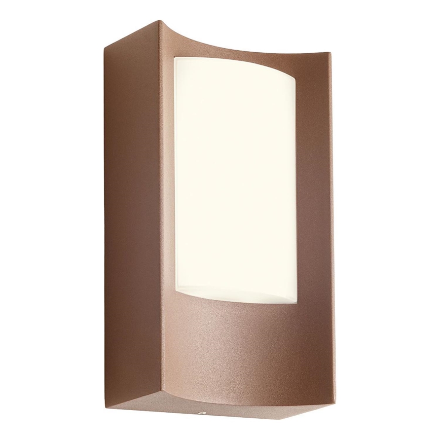 Redo 90484 - LED Екстериорен аплик WARP LED/8W/230V 3000K IP44 кафяв