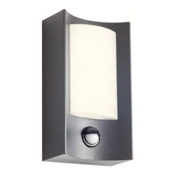 Redo 90486 - LED Екстериорен аплик със сензор WARP LED/8W/230V 3000K IP44 антрацит