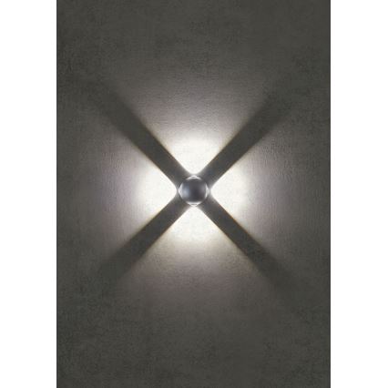 Redo 90500 - LED Екстериорен аплик MILESTONE 4xLED/3W/230V IP54 антрацит