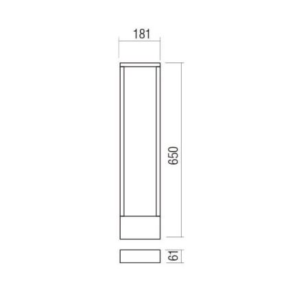 Redo 90509 - LED Екстериорна лампа WALD LED/10W/230V IP65 антрацит