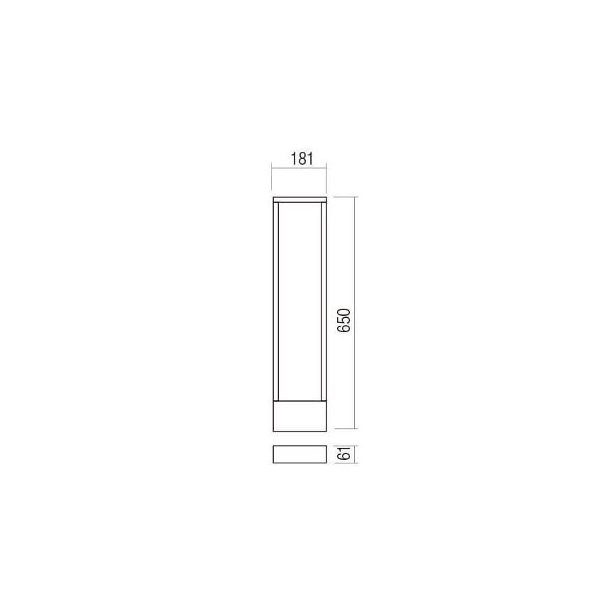 Redo 90509 - LED Екстериорна лампа WALD LED/10W/230V IP65 антрацит