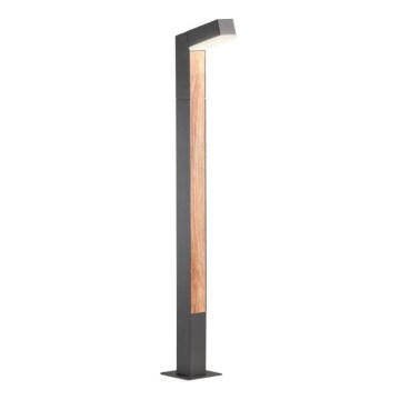 Redo 90512 - LED Екстериорна лампа WOODY LED/10W/230V IP54 антрацит