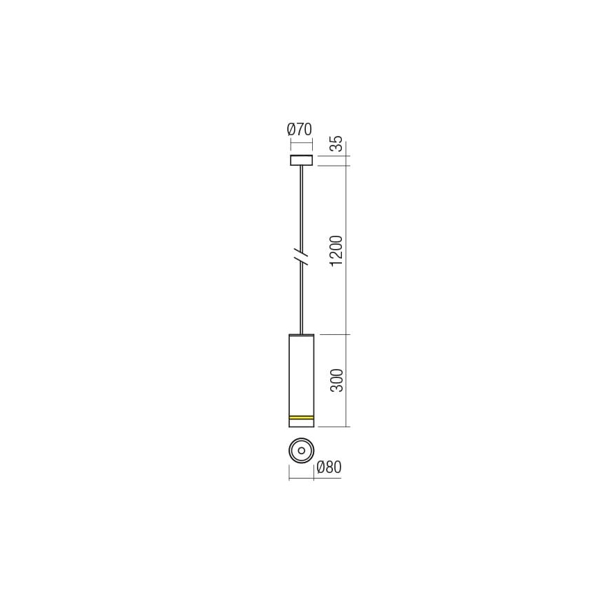 Redo 90513 - LED Екстериорна висяща лампа KLOU LED/9W/230V IP54 бял